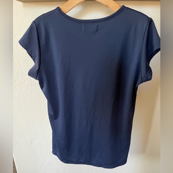 Taylor Stitch| Navy Short Sleeve Blouse, Basic Casual Tee, Form Fitting••• - Picture 5 of 7